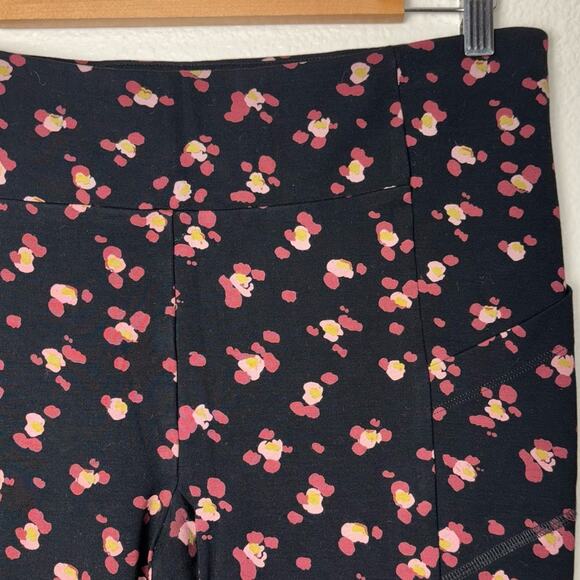 Cabi lean legging Women's size medium black multi high rise fitted #4142 - Picture 9 of 16